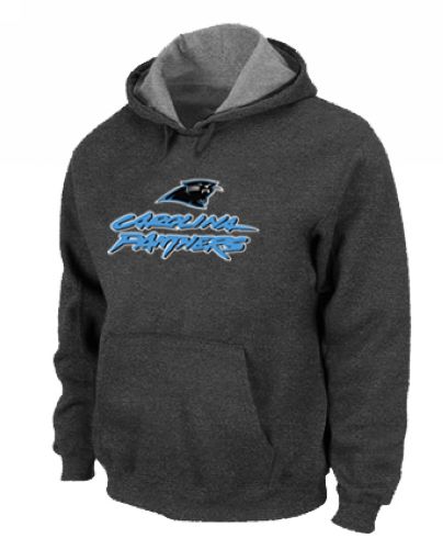 NFL Men's Nike Carolina Panthers Authentic Logo Pullover Hoodie - Dark Grey